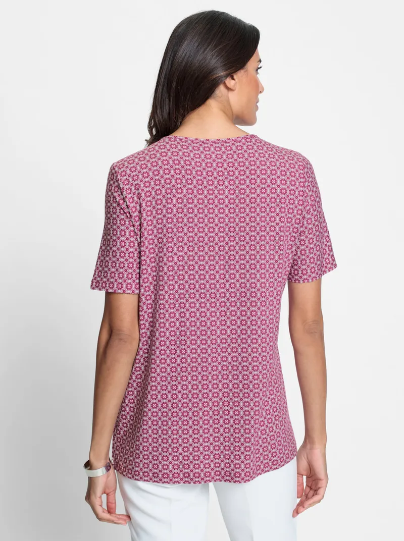 Witt Tunikashirt erika-weiß-bedruckt, Erika-weiß-bedruckt, – Produktbild 2 von 2