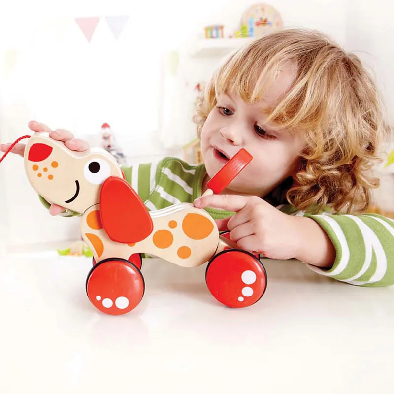 Hape Hape Nachziehspielzeug Hündchen Puppy aus Holz, Mehrfarbig, – Produktbild 3 von 3