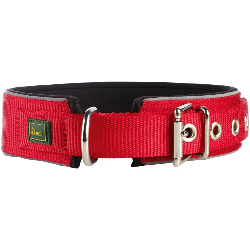 Hunter Hunter Halsband Neopren Reflect rot/ schwarz 50 cm, Rot/ schwarz, – Produktbild 1 von 2