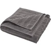 HANS NATUR Handtuch Bio-Baumwolle Frottee Streifen dunkelgrau Maße 50 x 100 cm – Produktbild 1 von 1