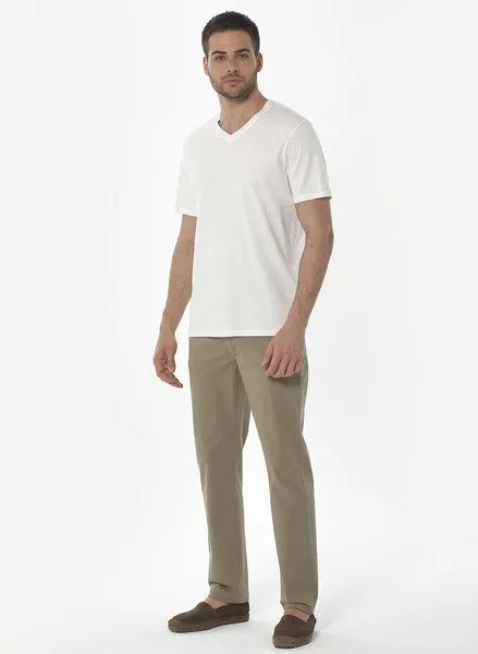 ORGANICATION ORGANICATION Five-Pocket-Hose aus Bio-Baumwolle, Grün(olive), – Produktbild 2 von 3