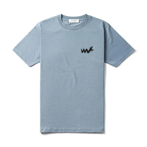FANTASTIC REALITY STUDIOS Fantastic Reality Studios Snake Boxy Fit T-Shirt – Bio-Baumwolle, Unisex, Blau, – Produktbild 1 von 4
