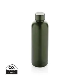 XD Collection Impact Vakuumflasche aus RCS recyceltem Stainless-Steel, grün – Produktbild 1 von 1