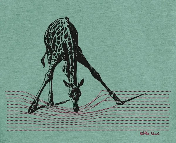 little kiwi little kiwi Kinder T-Shirt, "In der Savanne", Grün - mint green, – Produktbild 2 von 2