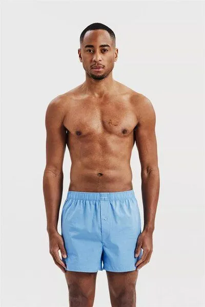 Bread & Boxers Bread & Boxers 2er Pack Boxershorts aus Bio-Baumwolle, Air blue, – Produktbild 2 von 6