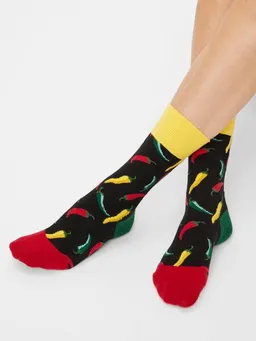 Natural Vibes Natural Vibes Chilis Socken Bio GOTS | Bunte Socken | Herren Damen Socken | Funny Socks – Produktbild 1 von 1