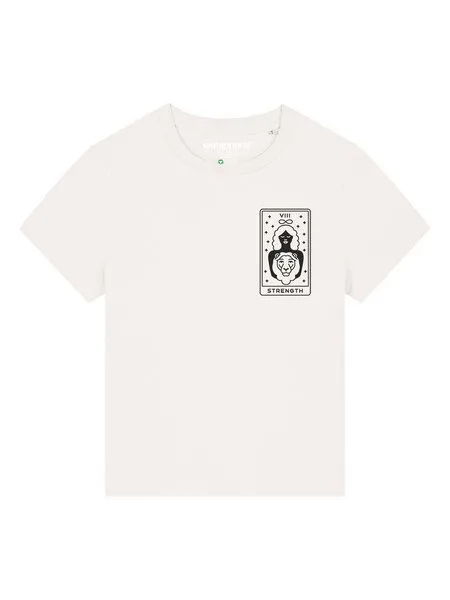 watapparel watapparel T-Shirt Frauen Tarot Strength, Off white, – Produktbild 2 von 4