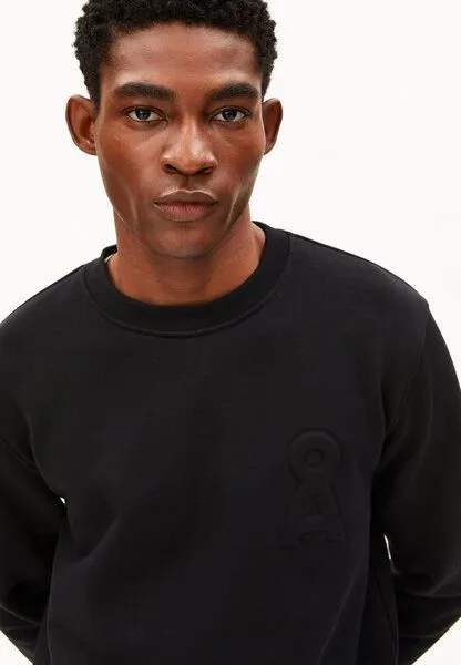 ARMEDANGELS ARMEDANGELS LOGO FLEECE Herren Sweatshirt aus 100% Bio-Baumwolle, Black, – Produktbild 3 von 4