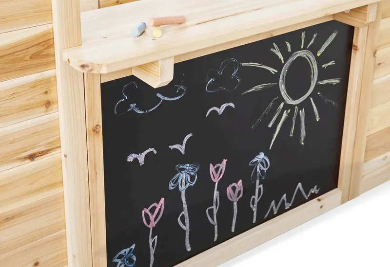 Pinolino Pinolino Outdoor Spielhaus „Knut”, natur, Natur, – Produktbild 1 von 3