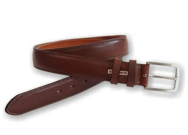 Greenbelts Greenbelts Herren Ledergürtel LELAND, Braun, – Produktbild 4 von 5