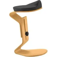 Bewegungshocker "Ercolino" höhenverstellbar mit 3D Sitz, Buche, anthrazit – Produktbild 1 von 1