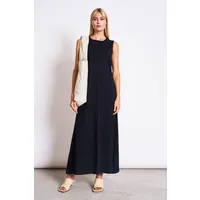 JAN N JUNE JAN 'N JUNE Damen vegan Maxikleid Ärmelloses Calia Schwarz – Produktbild 1 von 1