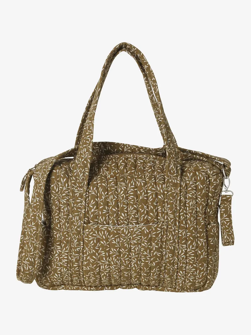 Vertbaudet Wickeltasche aus Baumwoll-Musselin JOIOSA, Bronze geblümt, – Produktbild 2 von 4