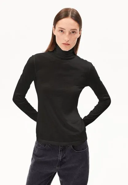 ARMEDANGELS ARMEDANGELS GRAZILIANAA SOFT Damen Longsleeve aus Bio-Baumwolle, Black, – Produktbild 1 von 4