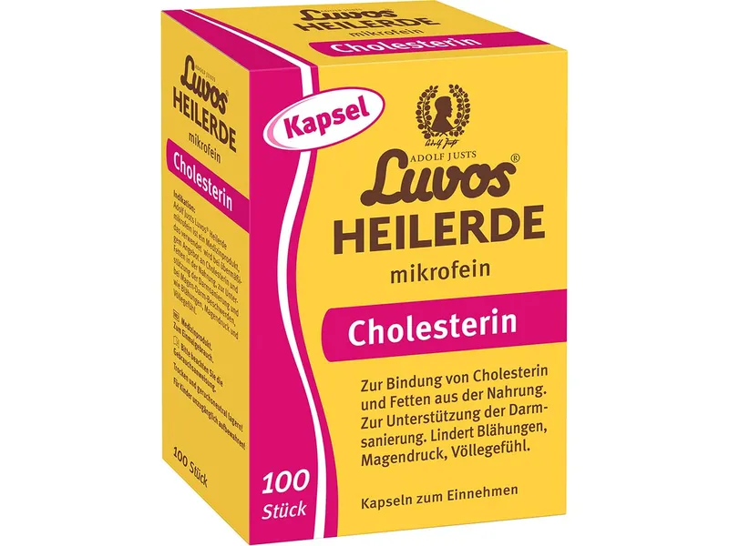 Luvos Luvos Heilerde-Cholesterin-Kapseln, mikrofein, 100 Stk. – Produktbild 1 von 2