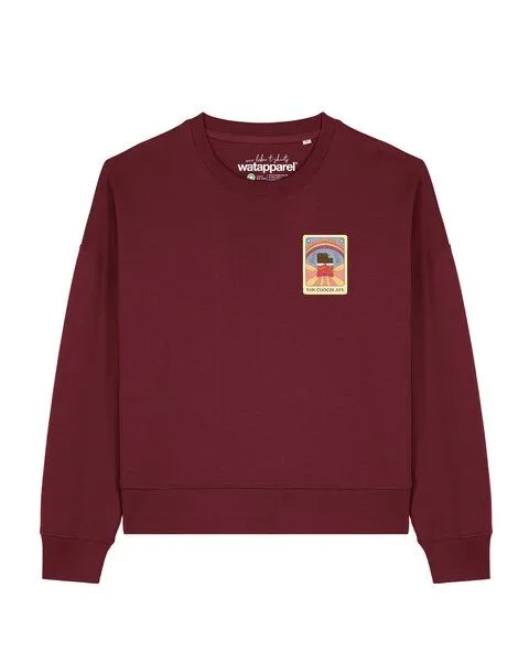watapparel watapparel Sweatshirt Frauen Tarot The Chocolate, Burgundy, – Produktbild 1 von 2