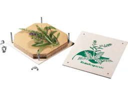Kräuterpresse mit 8 Einlegepappen Maße 180 x 180 mm – Produktbild 1 von 1