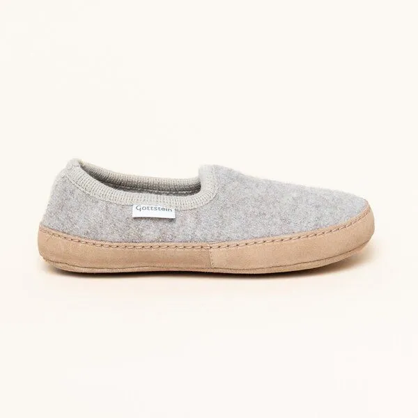Gottstein Gottstein Woll-Hausschuh Cheyenne aus 100% Schurwolle | Hüttenschuh für Damen & Herren, Beige, – Produktbild 3 von 4