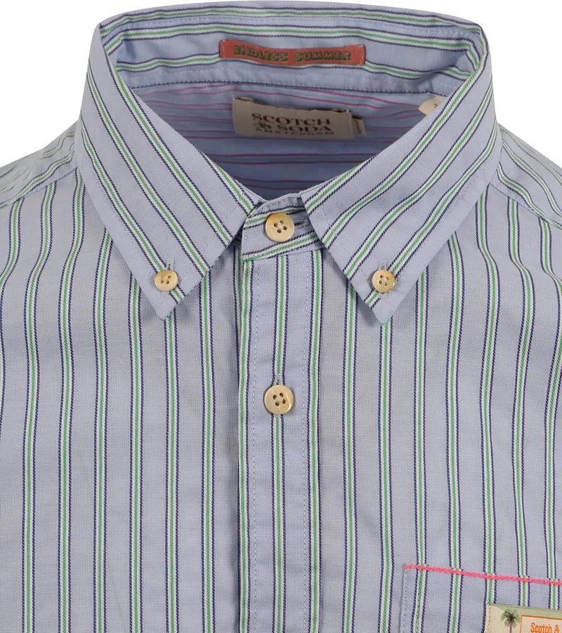 Scotch and Soda Scotch and Soda Hemd Streifen Hellblau, Hellblau, – Produktbild 3 von 5