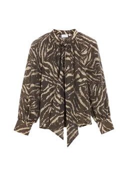 comma comma Schluppenbluse in leichtem Lyocellmix – Produktbild 1 von 1