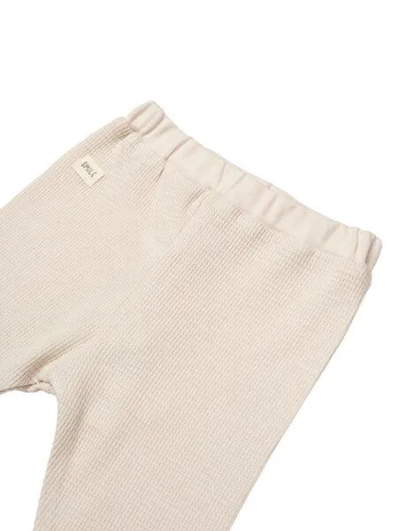 Biorganic Biorganic Waffle Smile Baby Hose mit Fuß, Beige, – Produktbild 3 von 4
