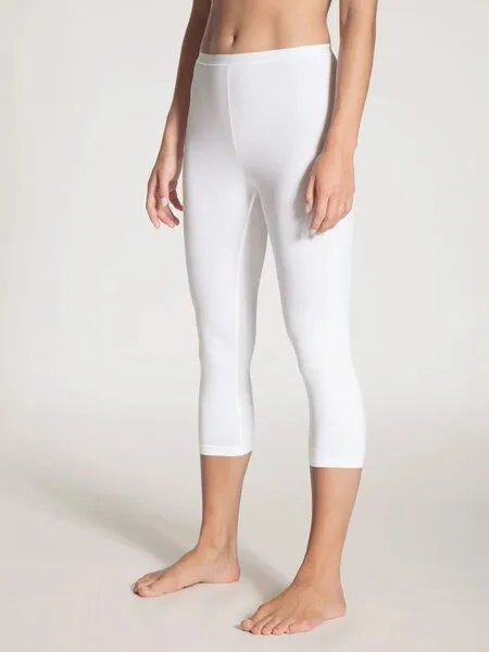 CALIDA CALIDA Leggings 3/4 "Natural Comfort" aus PIMA-Baumwolle, Weiss, – Produktbild 1 von 2