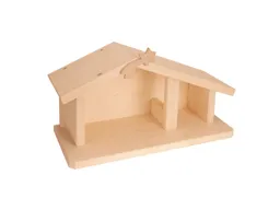 Nemmer Nemmer Weihnachtskrippe als Bastelsatz Holzkrippe aus massiven Fichtenholz – Produktbild 1 von 1
