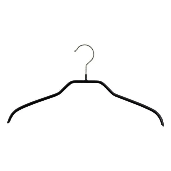 MAWA MAWA Kleiderbügel Silhouette F aus Metall - Set aus 10 Bügeln, Schwarz, – Produktbild 1 von 1
