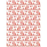 5 Bogen Recycling Geschenkpapier "Winterlandschaft" 50 x 70 cm, 80g/m² – Produktbild 1 von 1