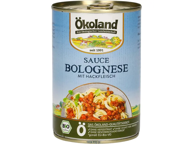 Ökoland Ökoland Bio-Sauce Bolognese mit Hackfleisch, 400 g – Produktbild 1 von 1