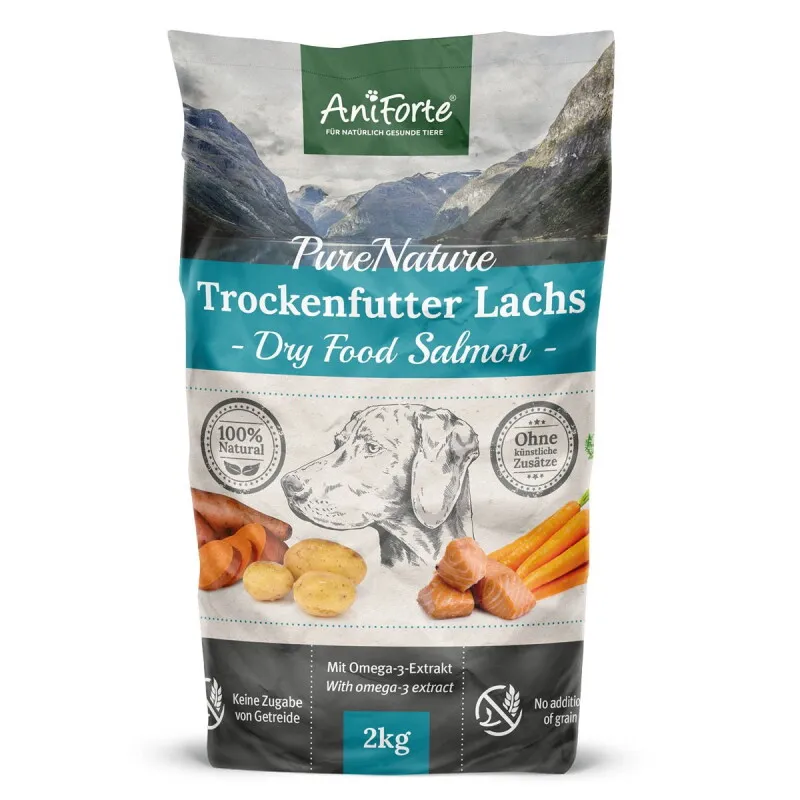 AniForte AniForte Trockenfutter Lachs mit Kartoffeln 2 kg – Produktbild 1 von 2