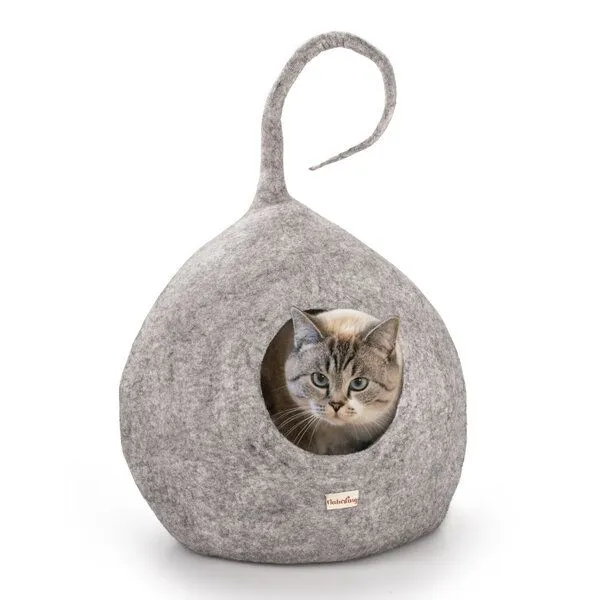 naturling naturling Filz Katzenhöhle Spiky - Katzenbett auch für große Katzen – Produktbild 2 von 4