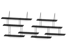Hausen Hausen Wandregal LINK Duo shelf black / black – Produktbild 1 von 1