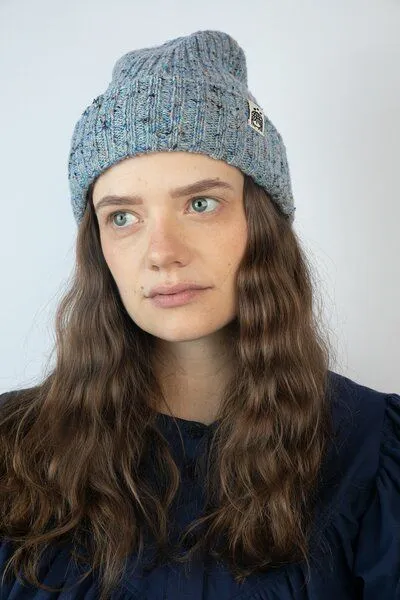 Kiwistories Strickmütze Mütze aus Merino-Wolle Unisex CanYarn, Blau, – Produktbild 3 von 4
