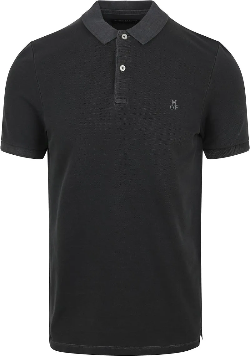 Marc O'Polo Marc O'Polo Poloshirt Anthrazit, Schwarz, – Produktbild 2 von 5