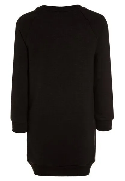igi natur igi natur Kids Raglan Sweat Dress, Jet black, – Produktbild 2 von 3