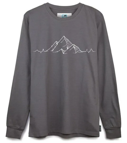 Gary Mash GARY MASH Langarmshirt Scott Mountainbeat aus Biobaumwolle, Grau, – Produktbild 3 von 4