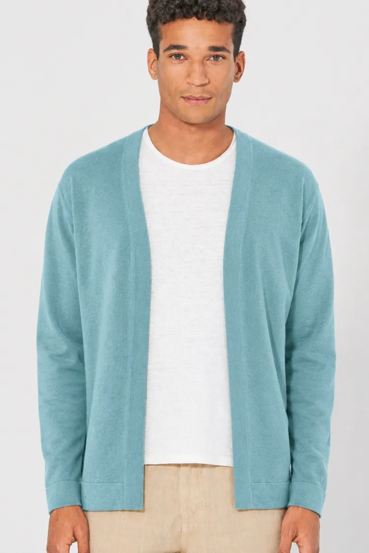 HempAge Hempage Herren vegan Jacke Timeless Wave In Blau, Blau, – Produktbild 2 von 2