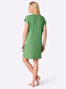wäschepur Sleepshirts apfel + weiß-bedruckt – Produktbild 1 von 1