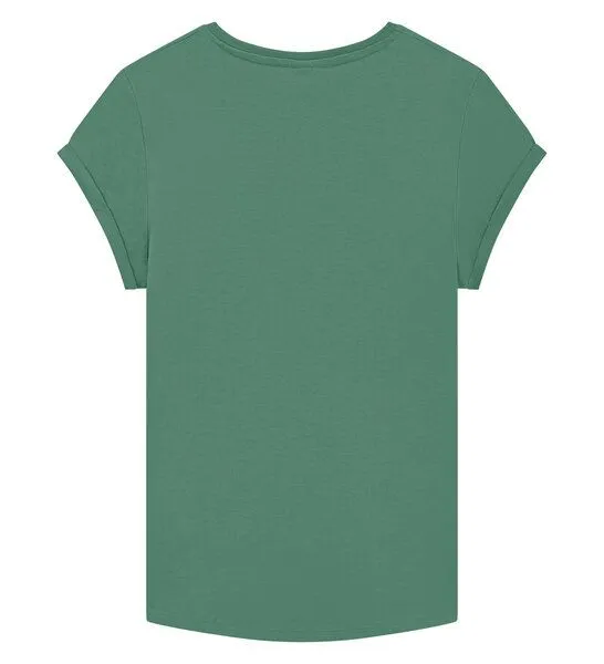 ilovemixtapes ilovemixtapes Kamera Rolled Sleeve Damen T-Shirt -, Sage green (grün), – Produktbild 2 von 3