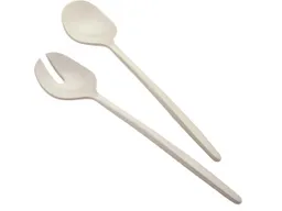 guzzini Salatbesteck "TIERRA" aus recyceltem Kunststoff, milk white – Produktbild 1 von 1