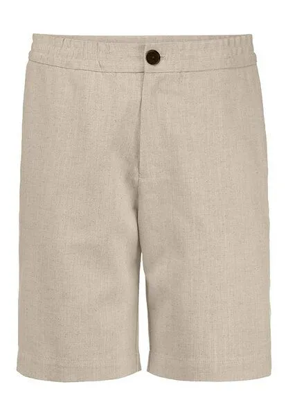 hessnatur hessnatur Shorts ENEA Relaxed aus Bio-Baumwolle mit Leinen, Natur, – Produktbild 4 von 5