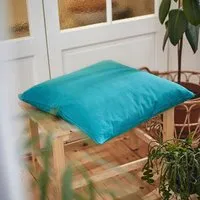 HängemattenGlück HängemattenGlück Kissenbezug aus reiner Bio Baumwolle 60x60cm Blautöne, Türkis (blau), – Produktbild 1 von 2