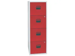 BISLEY Home BISLEY Home Container 4 HR Schübe grau/rot – Produktbild 1 von 1