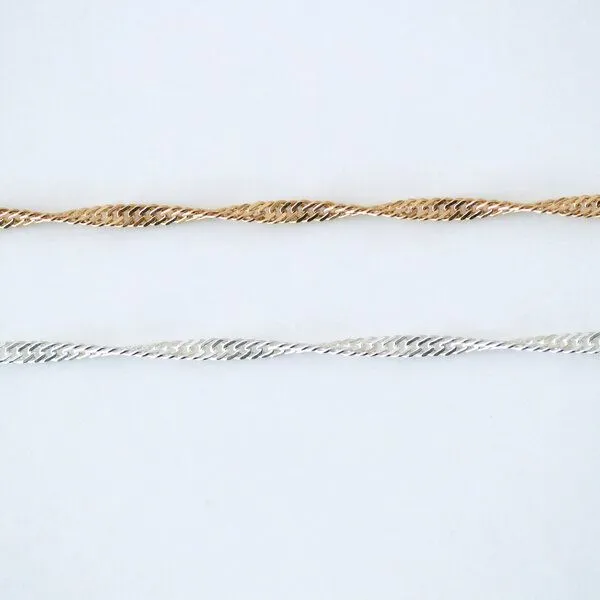 BELLYBIRD Jewellery BELLYBIRD Jewellery Halskette - Singapur, 925 Sterlingsilber, Silber vergoldet, – Produktbild 4 von 4