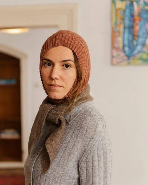 MATONA Matona Sturmhaube | Balaclava | aus Wolle und Baumwolle | GOTS-zertifiziert, Caramel, – Produktbild 3 von 3
