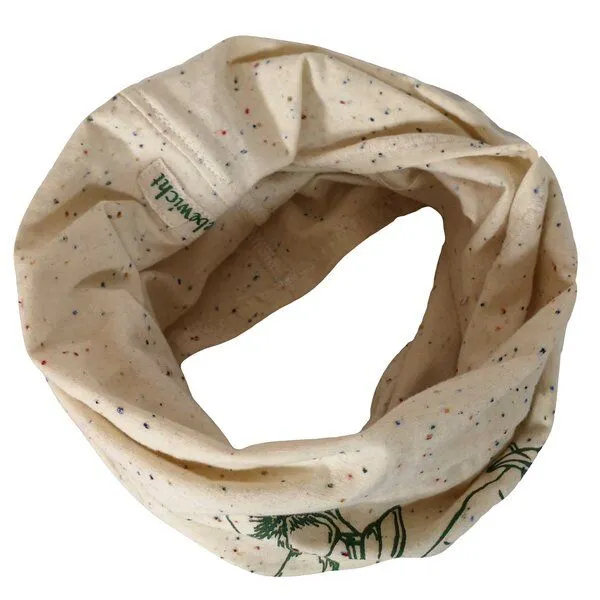 liebewicht liebewicht Multifunktions Loop weiß/bunt gesprenkelt mit verschiedenen Motiven nach Wahl, White, – Produktbild 7 von 8