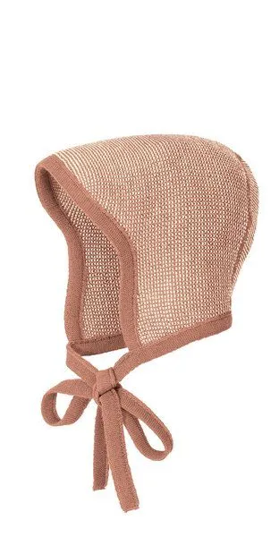 Disana Disana Strick-Häubchen bio Merinowolle, Rosé-natur, – Produktbild 2 von 4
