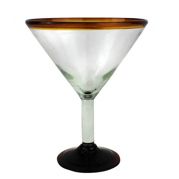 Mitienda Shop Mitienda Shop Martini Gläser 2er Set Bernstein, mundgeblasen – Produktbild 1 von 3