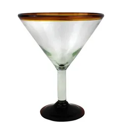 Mitienda Shop Mitienda Shop Martini Gläser 2er Set Bernstein, mundgeblasen – Produktbild 1 von 1